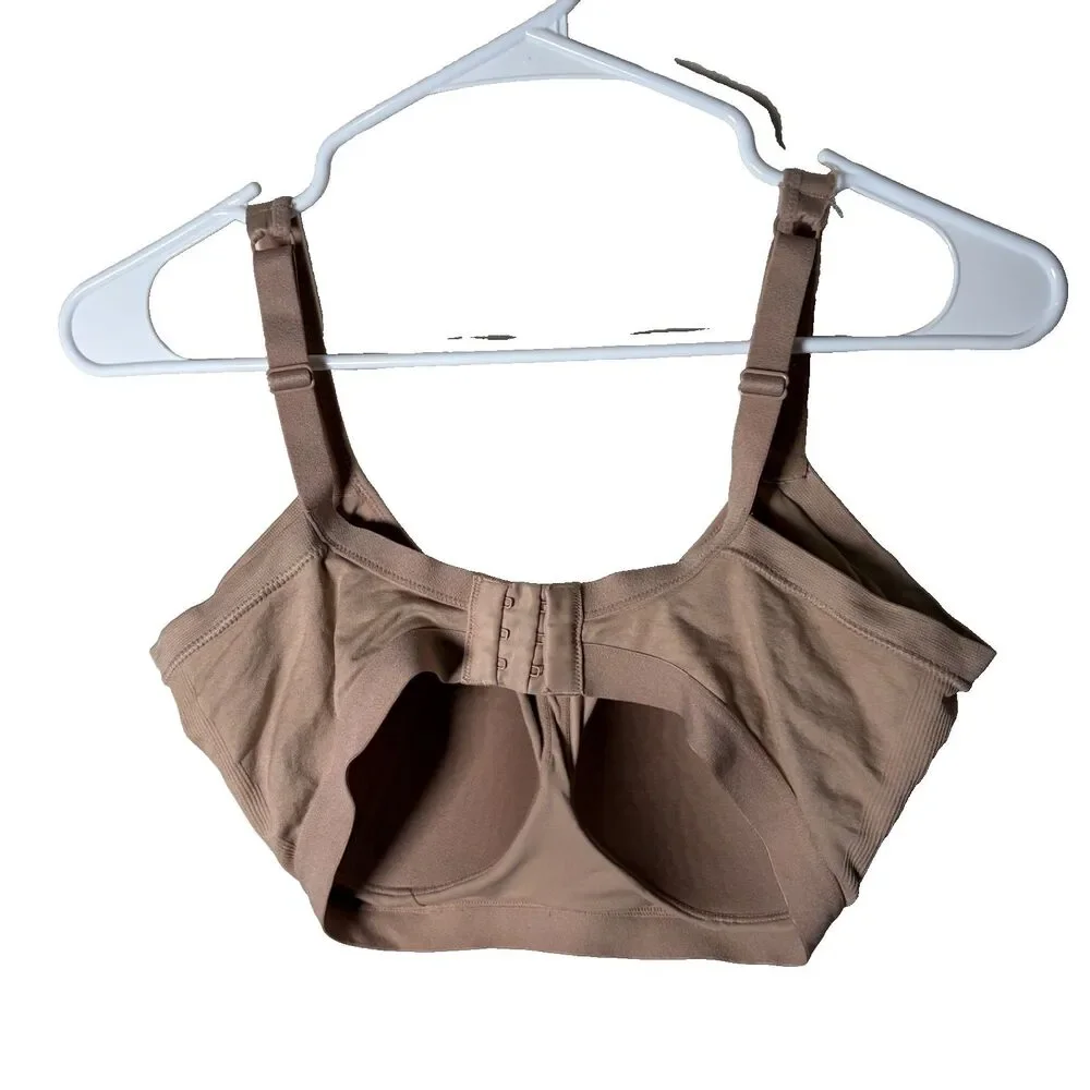 Warner's Bra Women's Large Beige Wireless Adjustable Padded